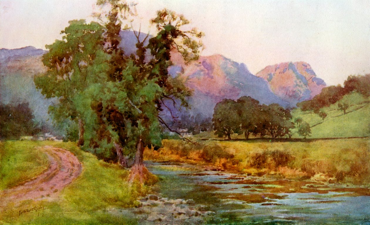 Yewdale Crags, Coniston, Cumbria by Cuthbert Rigby