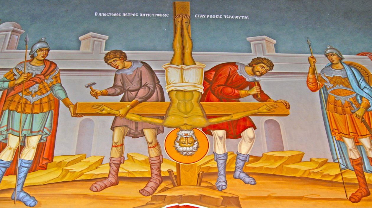 The Crucifixion of St. Peter, Cyprus by Cypriot