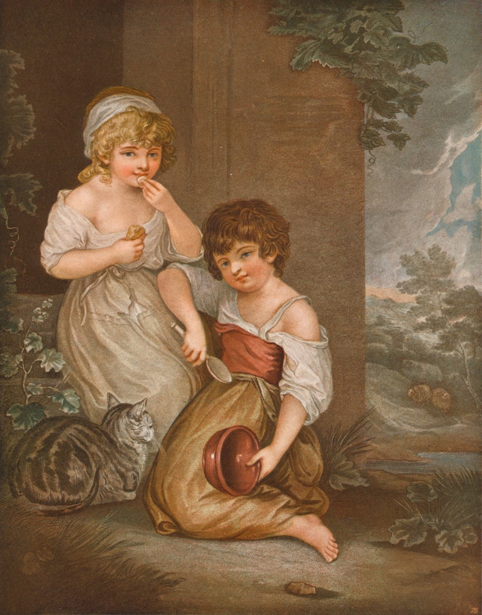 Cottage Children Hobbinol and Gandaretta by DW Tomkins