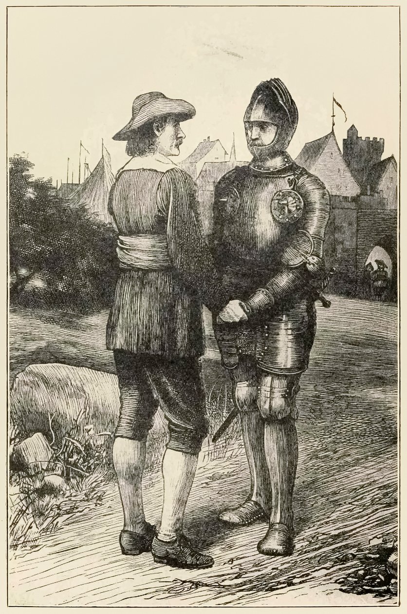 Hopeful and Christian (from The Pilgrims Progress by John Bunyan, illustration by Thomas Dalziel) by Dalziel Brothers
