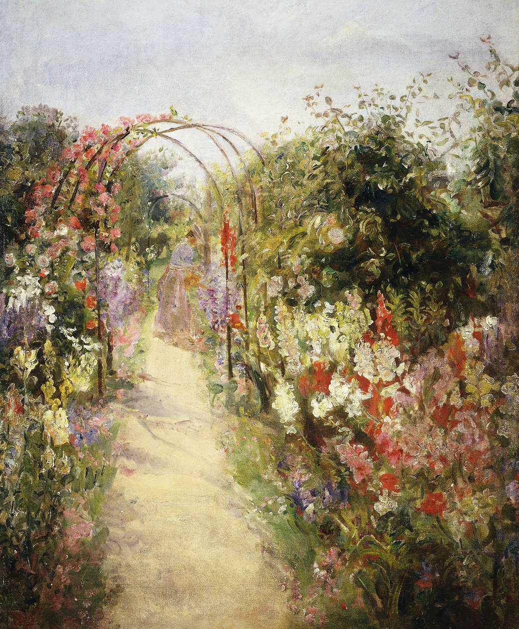 Watering the Garden by Dame Ethel Walker