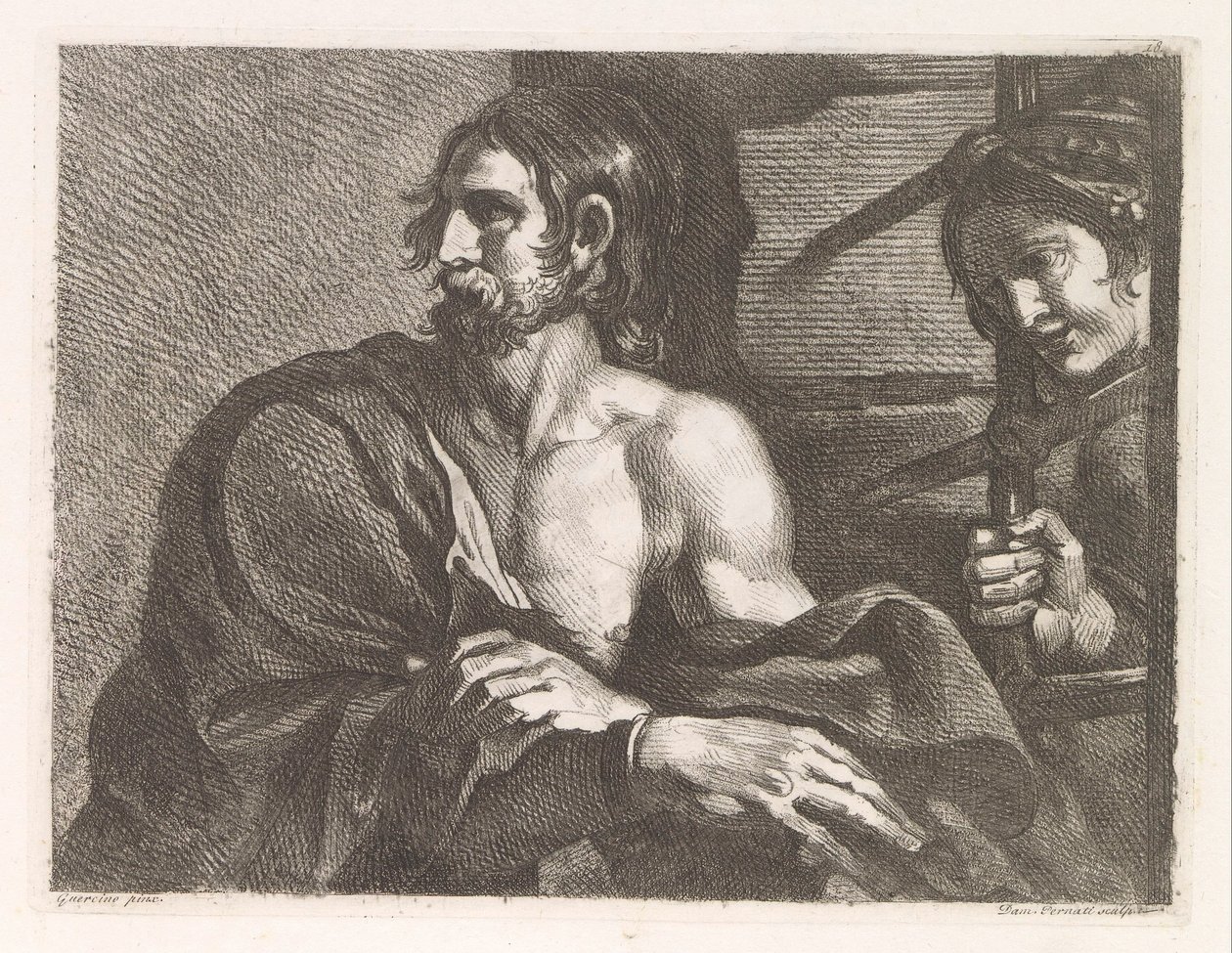 Saint John The Baptist in Prison Visited by Salome by Damiano Pernati