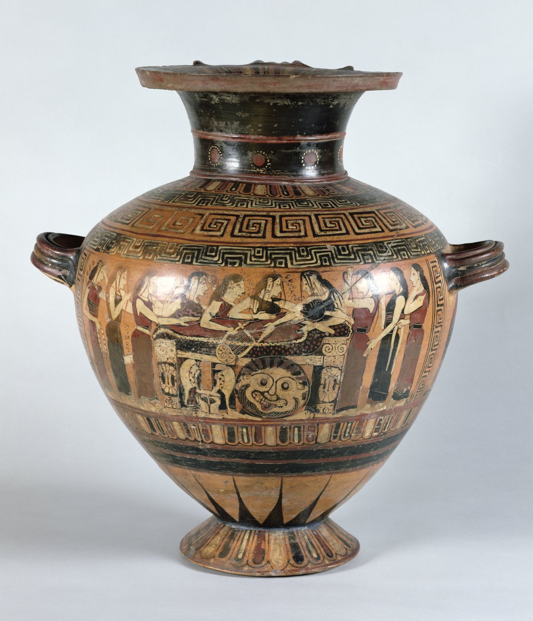 Black-Figure Hydria Depicting the Nereids Mourning Achilles by Damon Painter