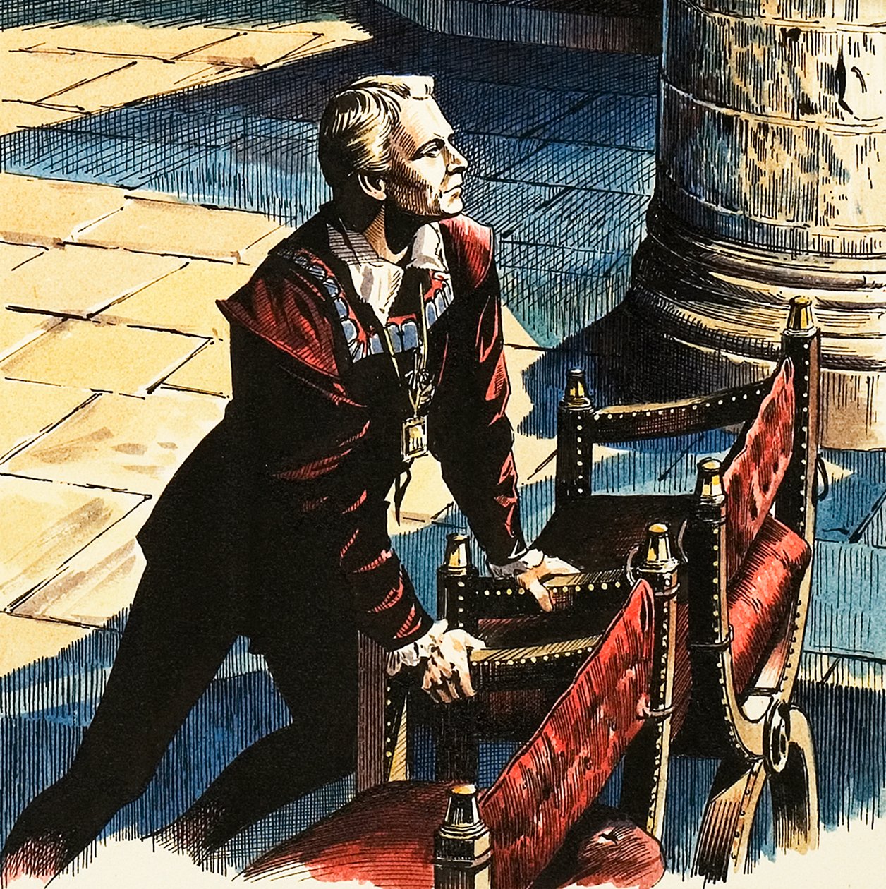 Laurence Olivier as Hamlet by Dan Escott