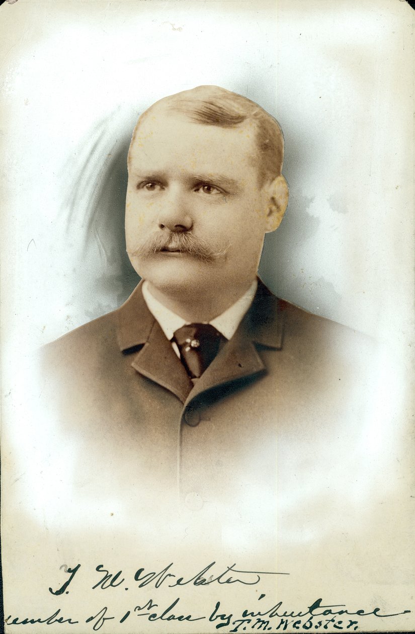 Bust Portrait of Thomas W. Webster Wearing a Suit and Tie by Dana