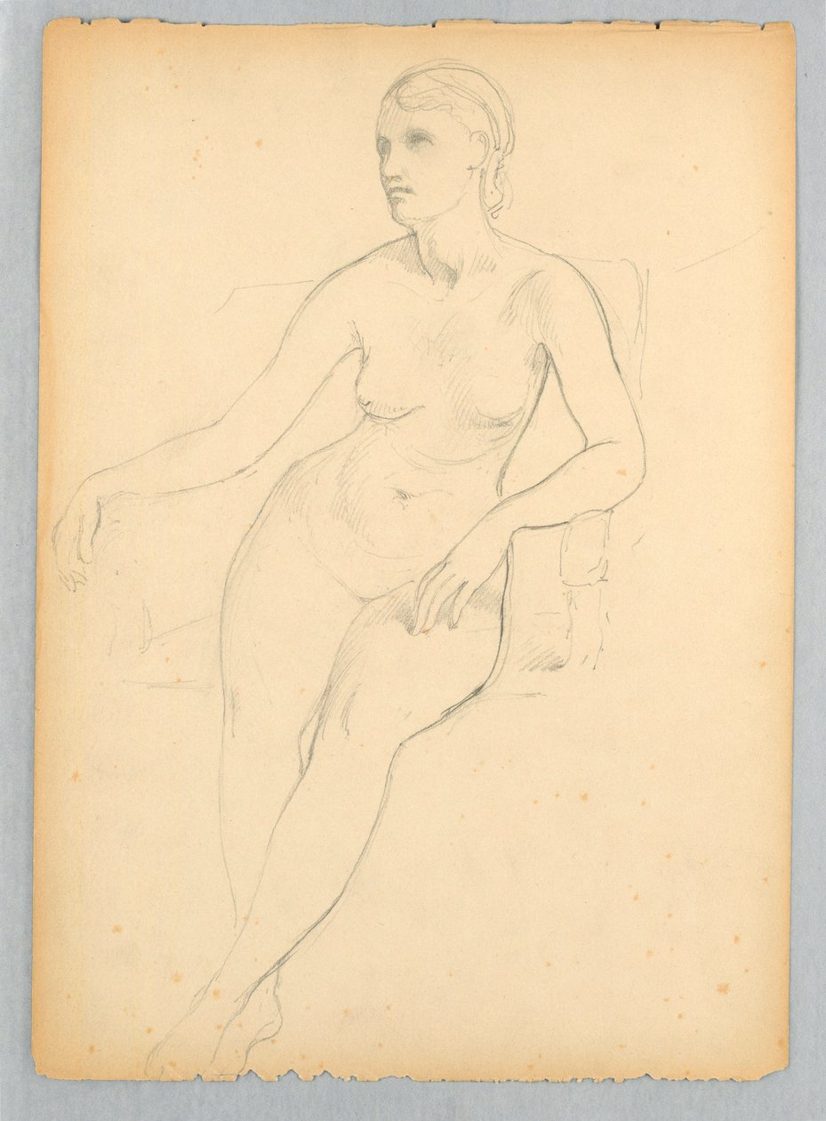 Drawing, Helen Hamersley, Seated, 1881 by Daniel Huntington