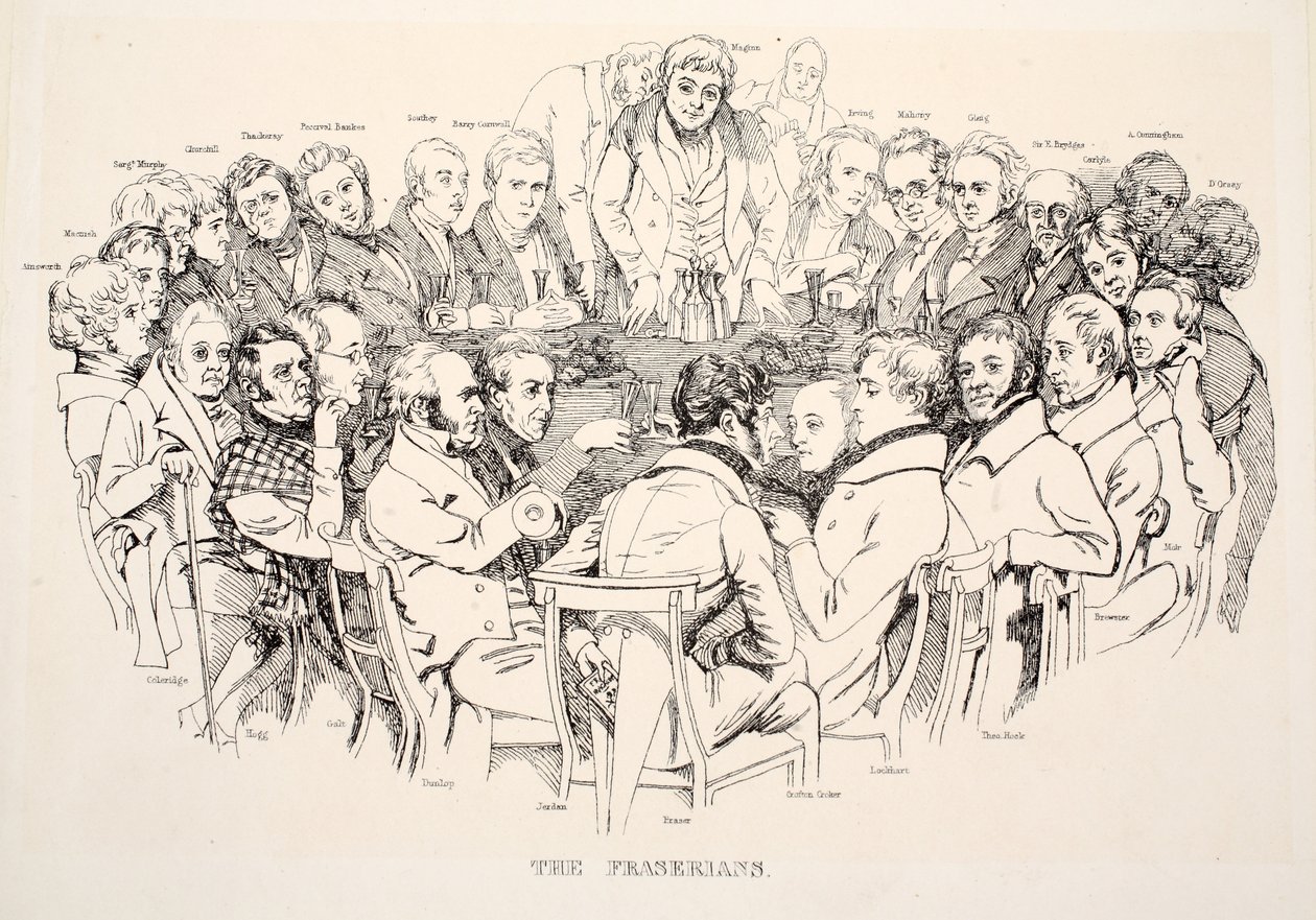 The Fraserians, pub. 1835 by Daniel Maclise