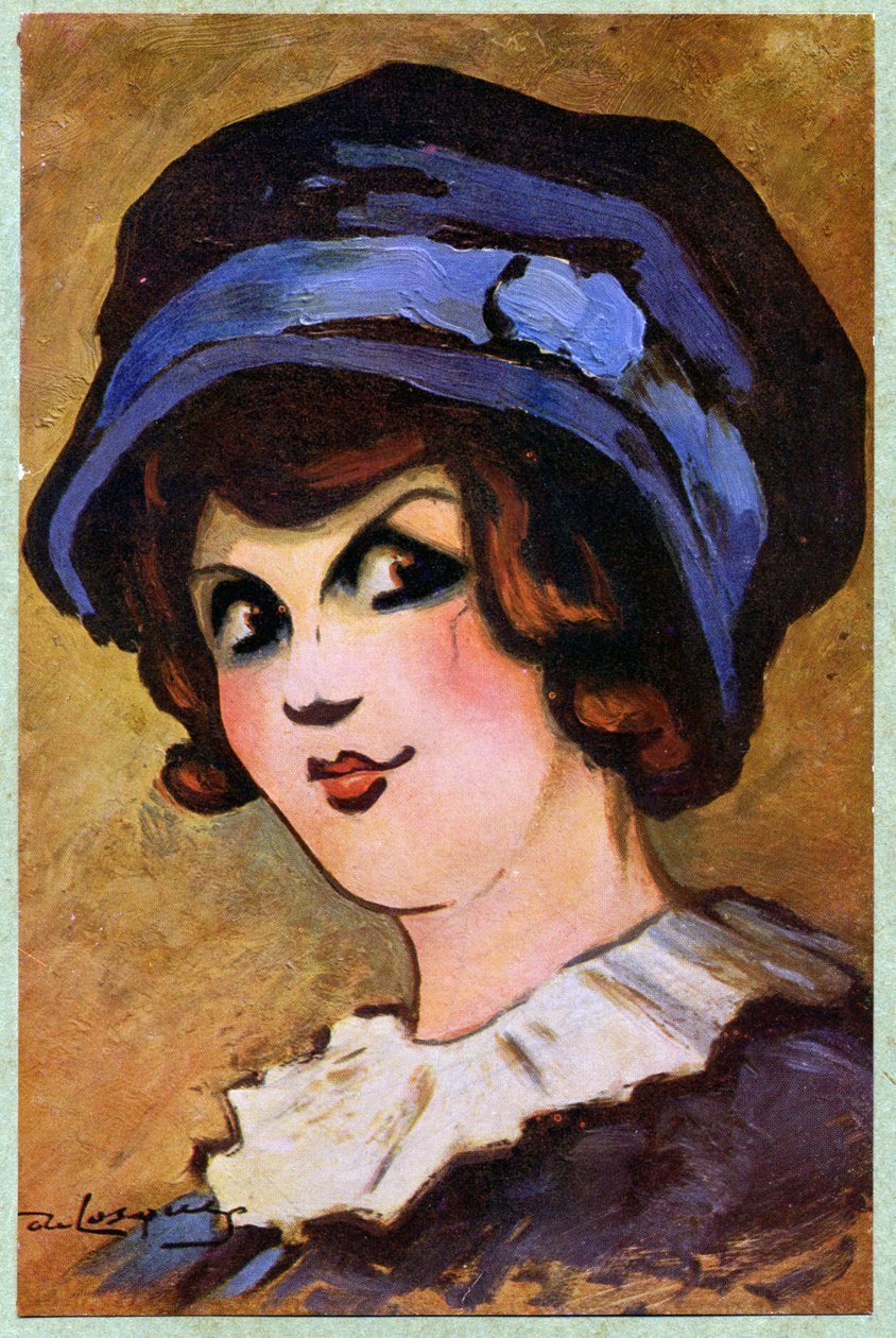 Theatre. The French actress Eve Lavalliere. Illustration by Daniel de Losques in: Je Sais Tout (magazine), France, Oct. by Daniel (1880 1915) de Losques
