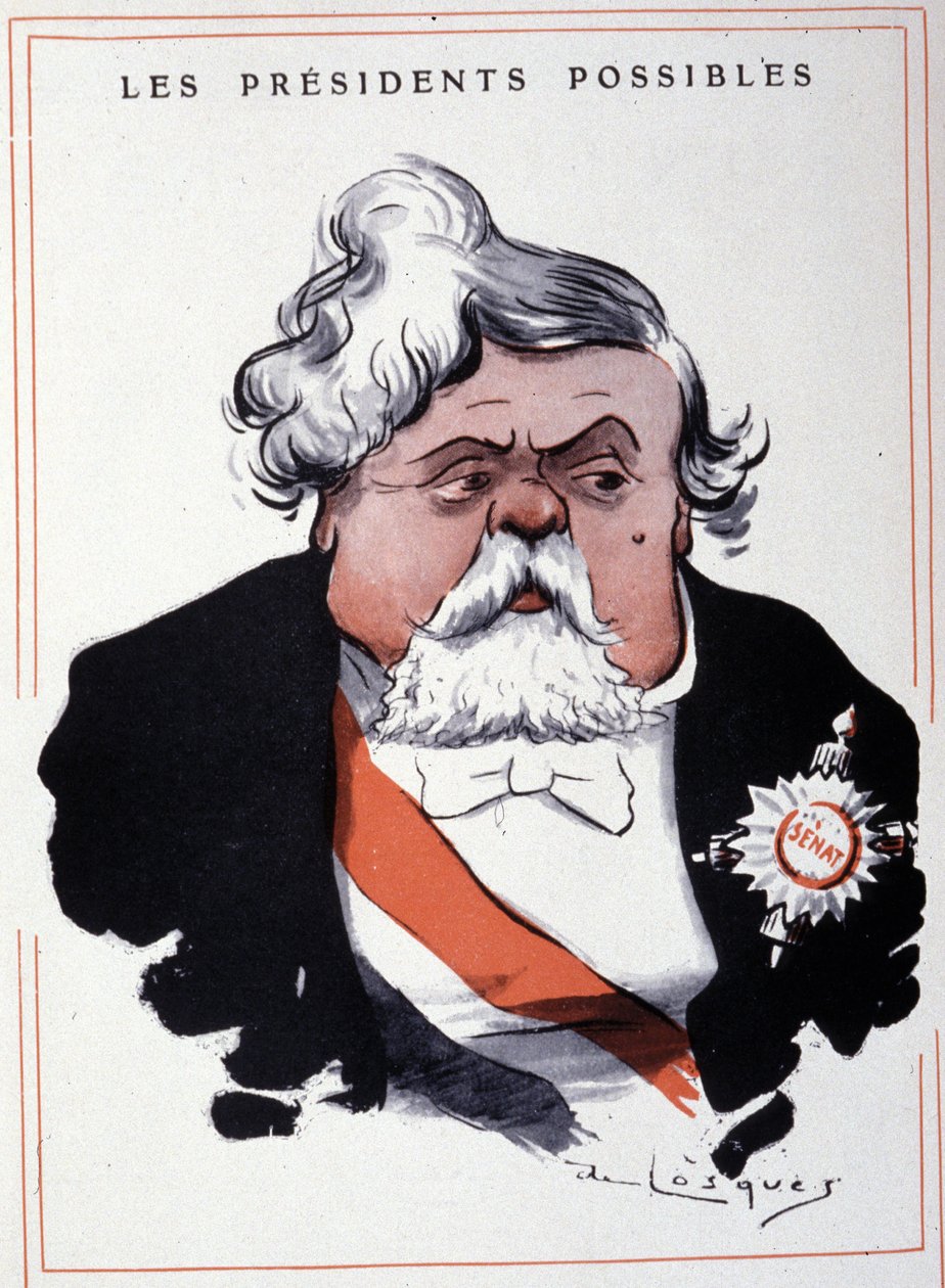 Portrait of Armand Fallières, French statesman, by Losques by Daniel de Losques