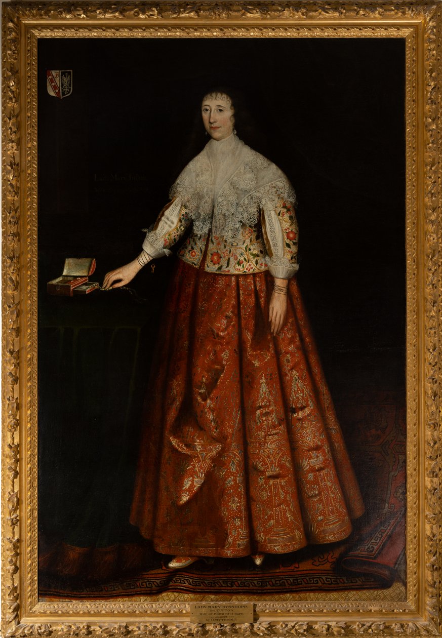 Lady Mary Tufton, daughter of the 1st Earl of Thanet, wife of Sir Edward Sisshopp, c.1590-1656 by Daniel (circle of) Mytens