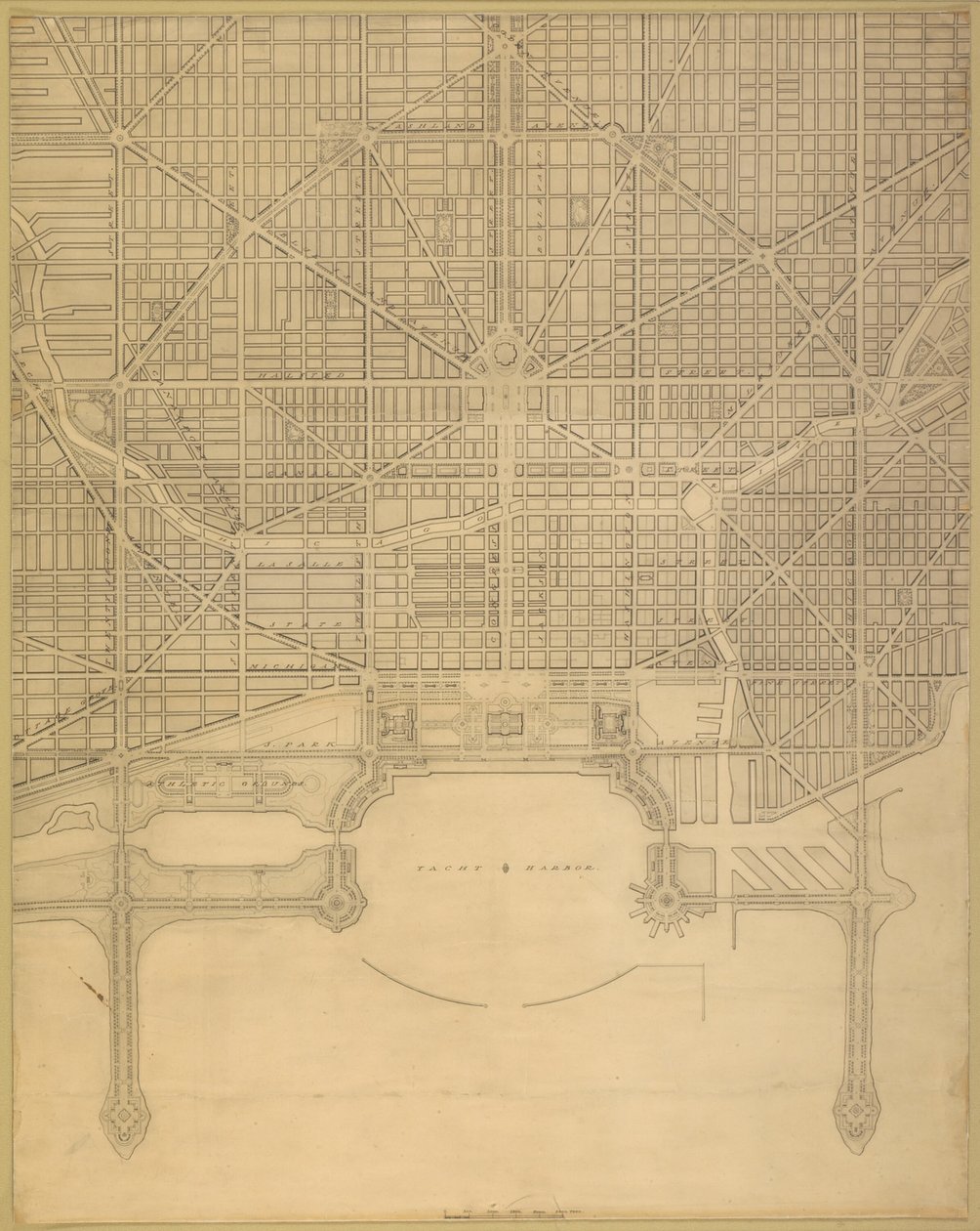 Plate 110 from The Plan of Chicago: Chicago. Plan of the Complete System of Street by Daniel Burnham