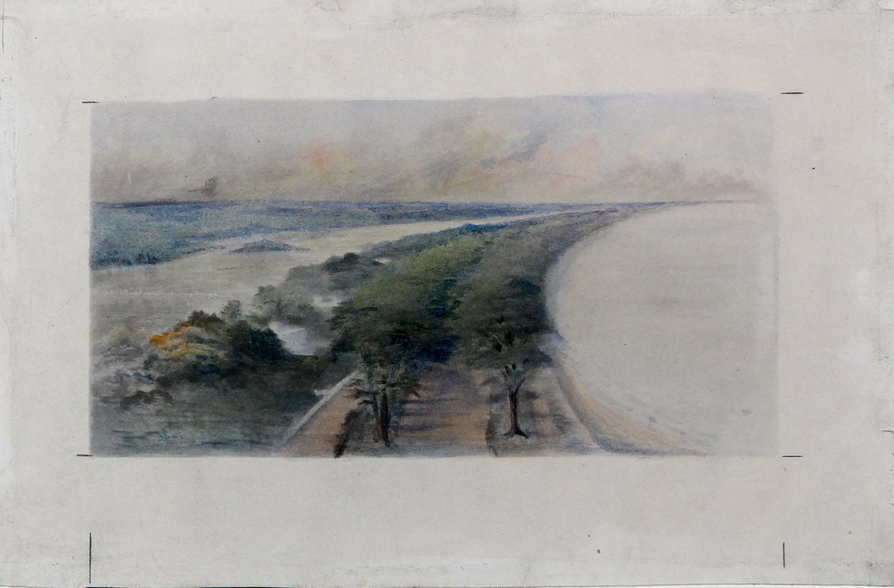 South Shore Park, Chicago, Illinois, Design Sketch by Daniel Burnham
