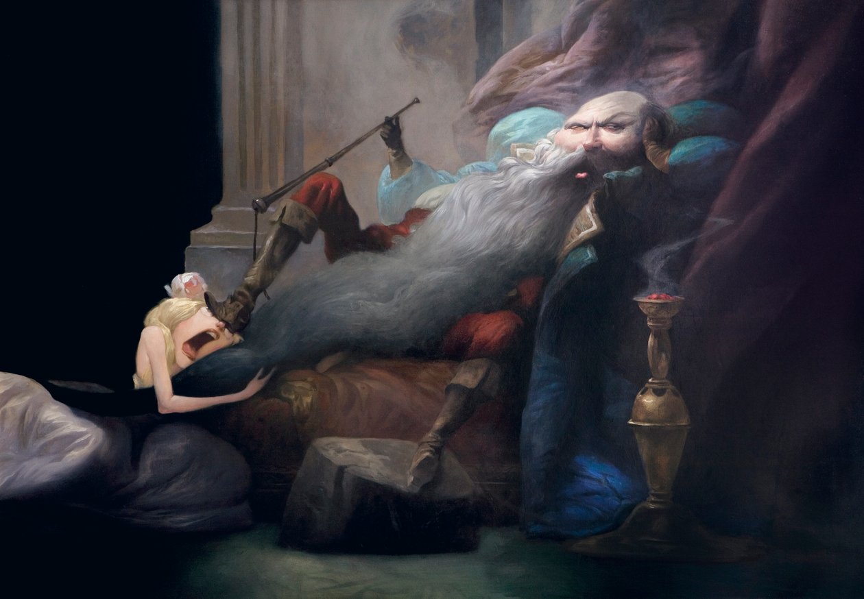 And She Begged Him to Leave Her Alive, from Bluebeard by Charles Perrault by Daniel Cacouault