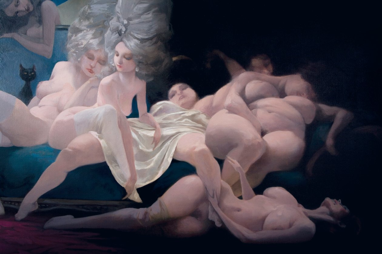 The Young Bride and Her Friends (detail), from Bluebeard by Charles Perrault by Daniel Cacouault