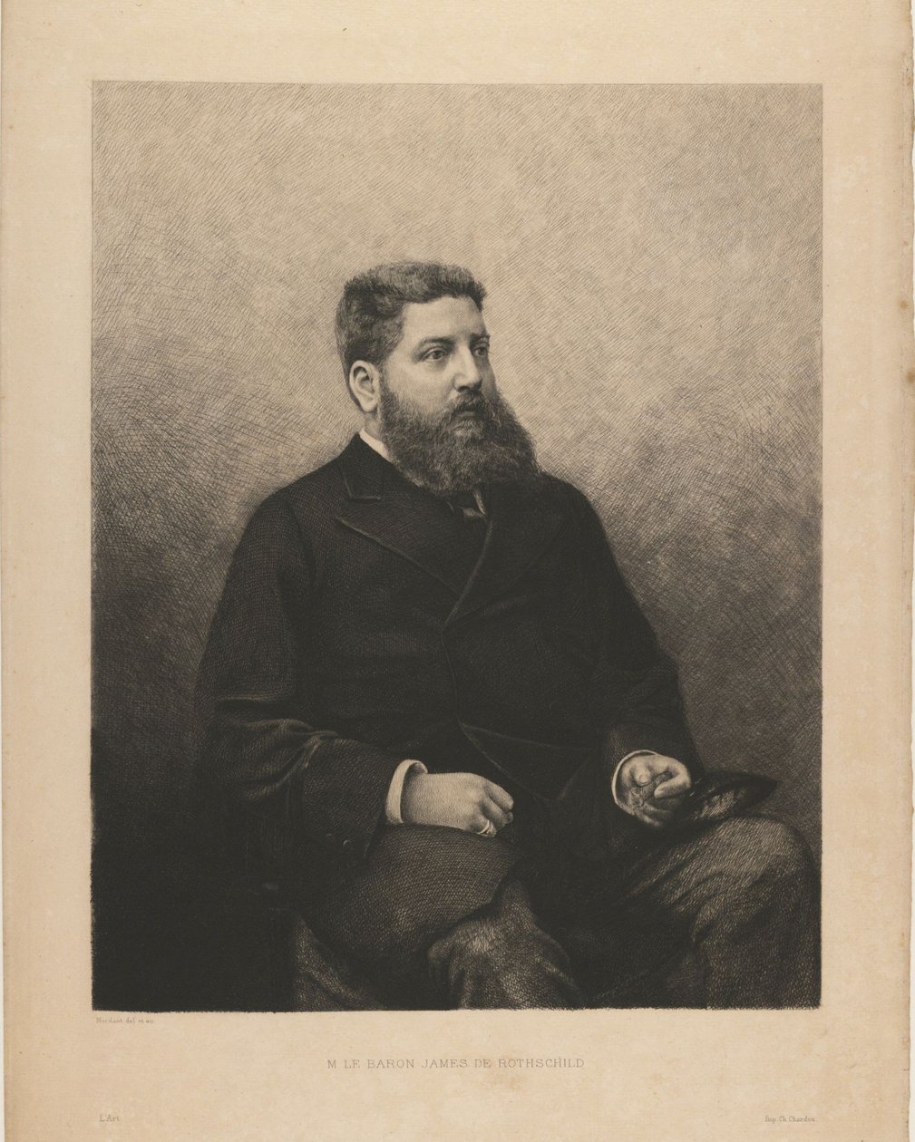 Portrait of James-Edouard de Rothschild by Daniel Charles Marie Mordant