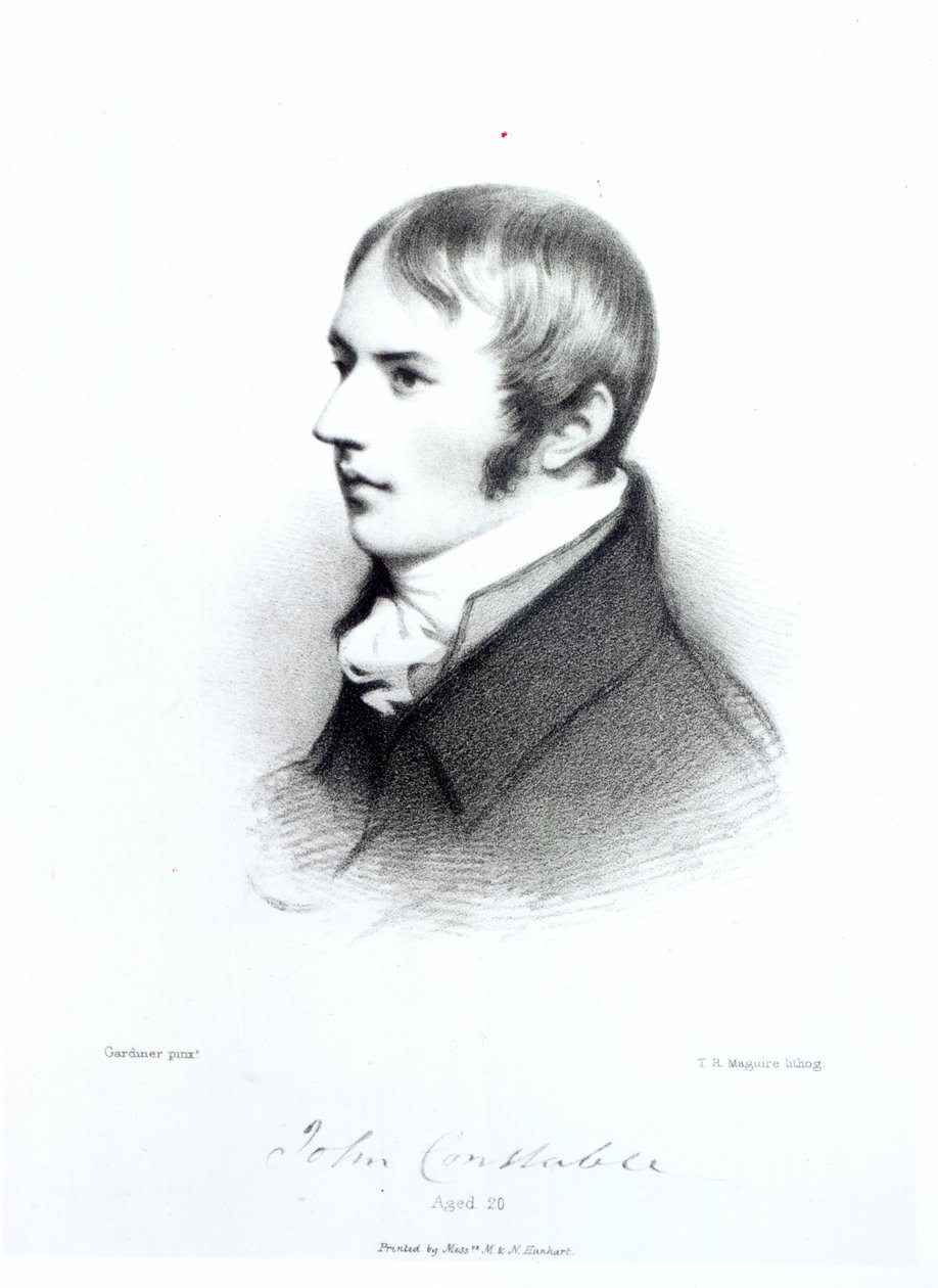 John Constable, Aged 20, Engraved by Thomas Herbert Maguire by Daniel Gardner