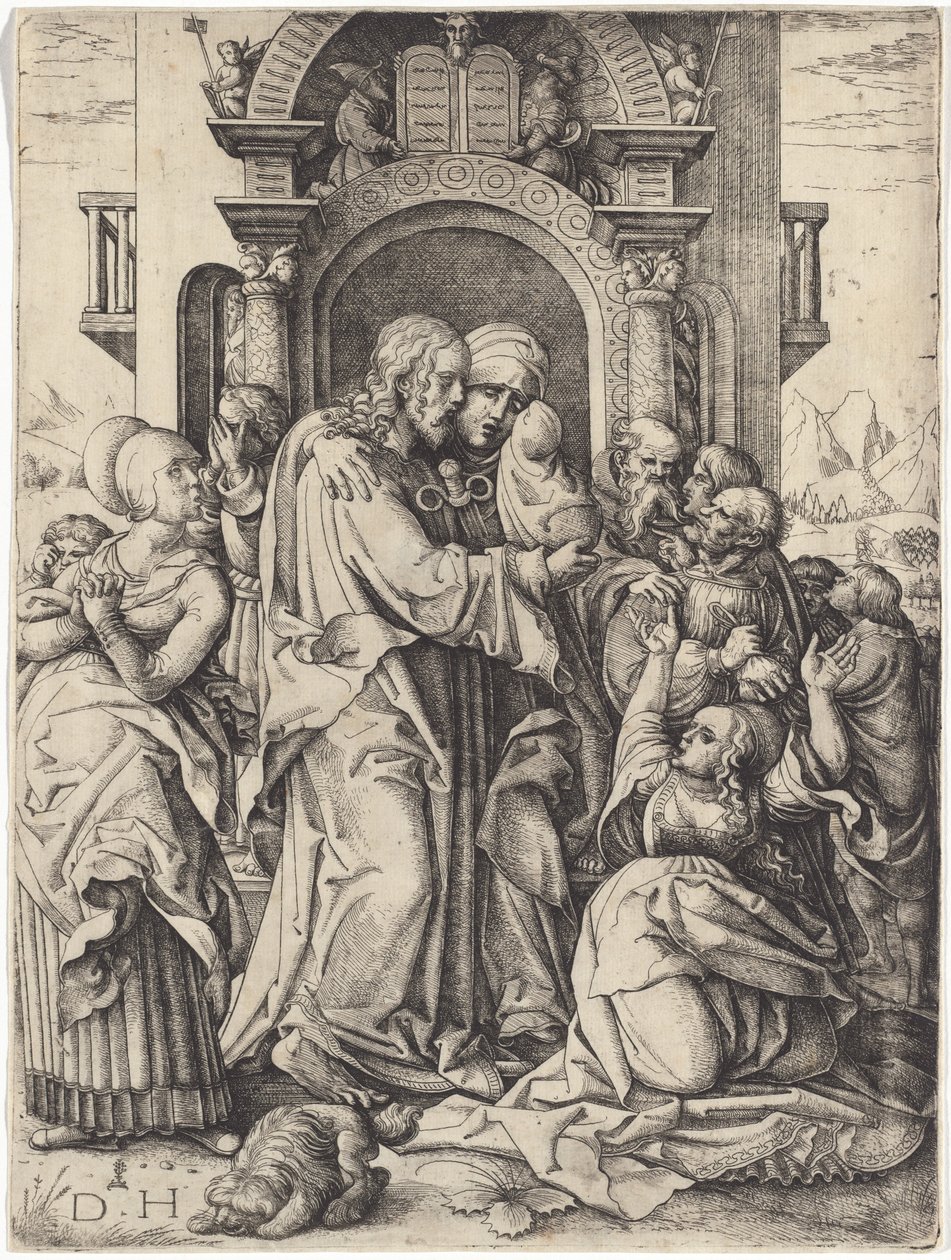 The Virgin Mary Taking Leave of Christ by Daniel Hopfer