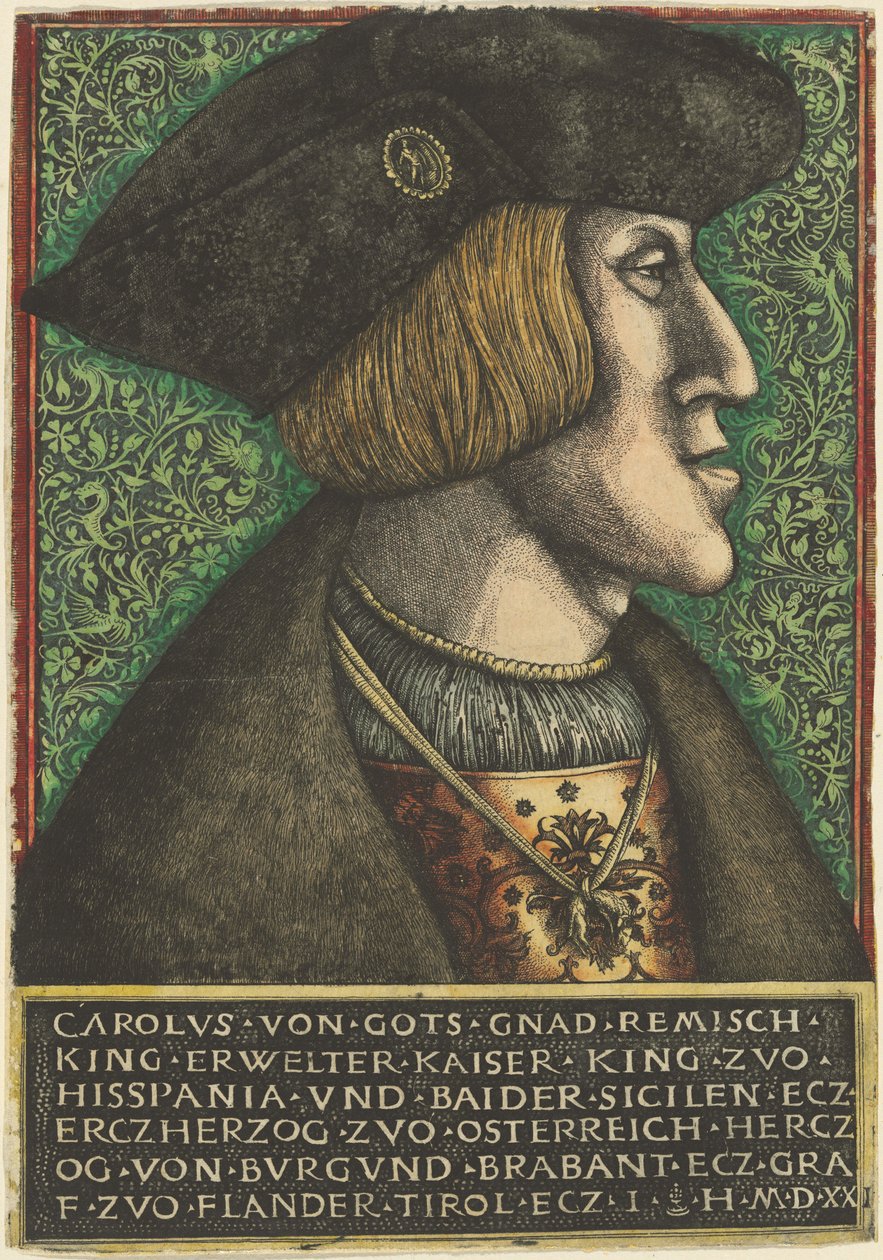 Emperor Charles V by Daniel Hopfer and Hieronymus Hopfer