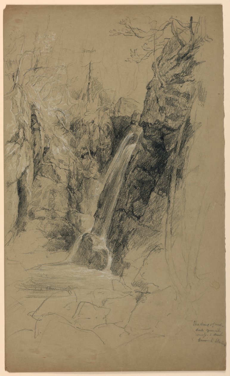 A Waterfall by Daniel Huntington