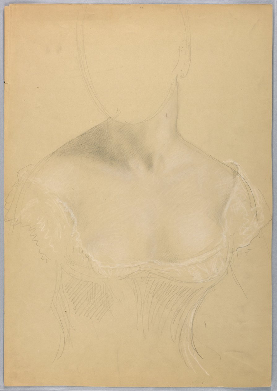 Bust of a Woman, Possibly Study for Portrait of Mrs. Rutherford B. Hayes by Daniel Huntington
