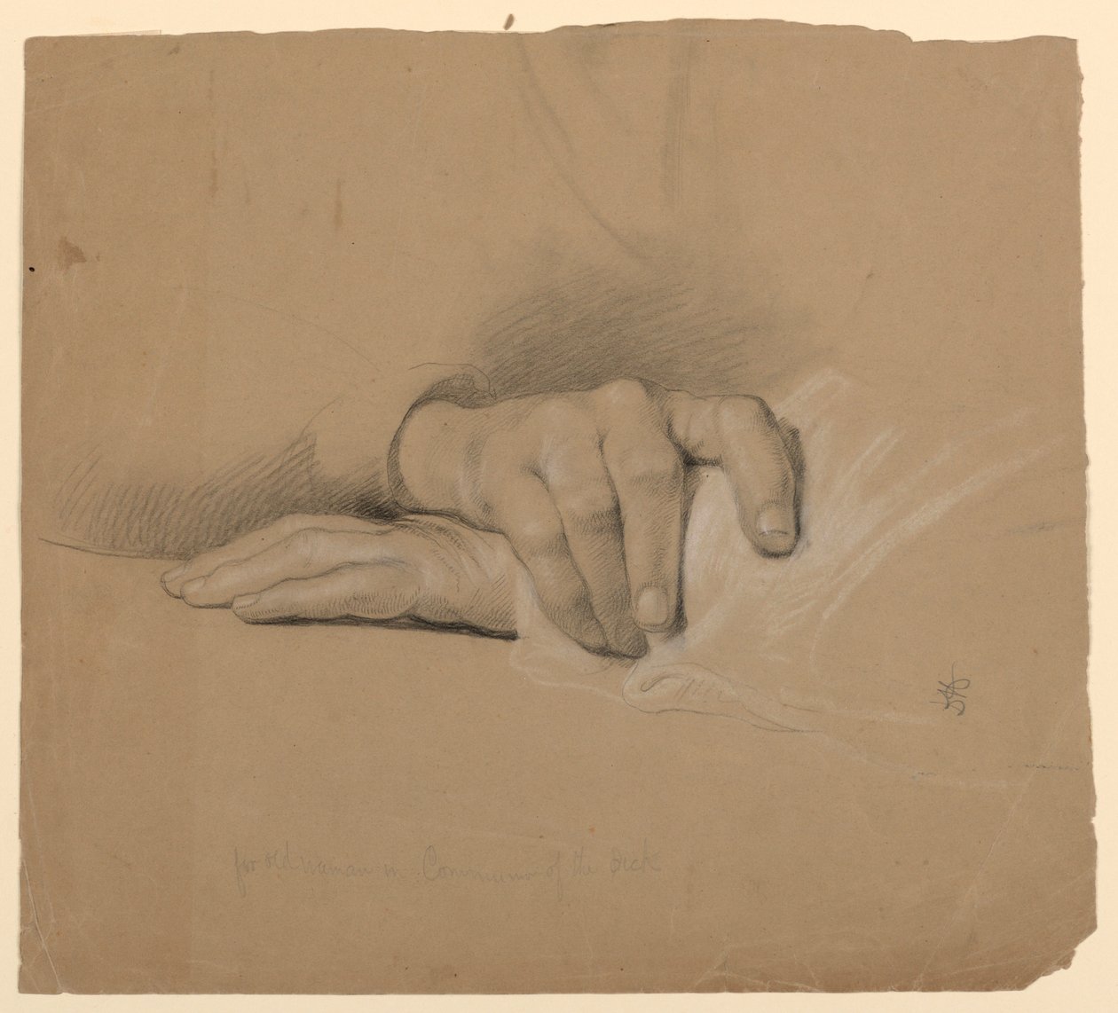 Study for "Communion of the Sick", 1844 by Daniel Huntington