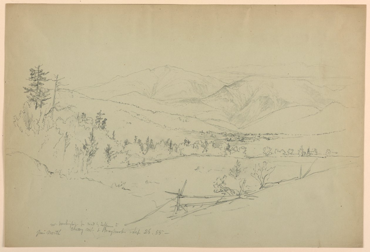 Mount Washington from Road by Jefferson, New Hampshire by Daniel Huntington