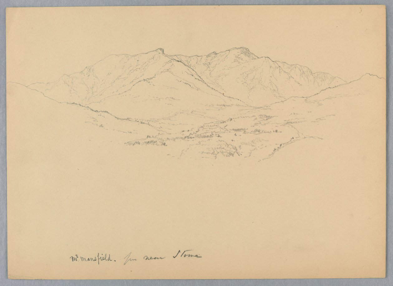 Mt. Mansfield from Near Stowe, Vermont by Daniel Huntington
