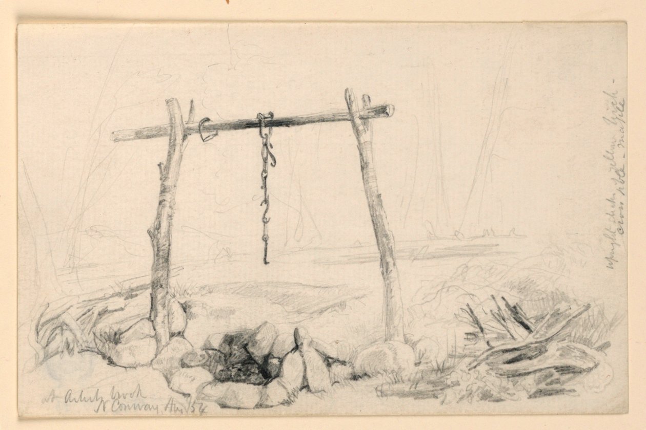 Outside Fireplace, North Conway, New Hampshire by Daniel Huntington
