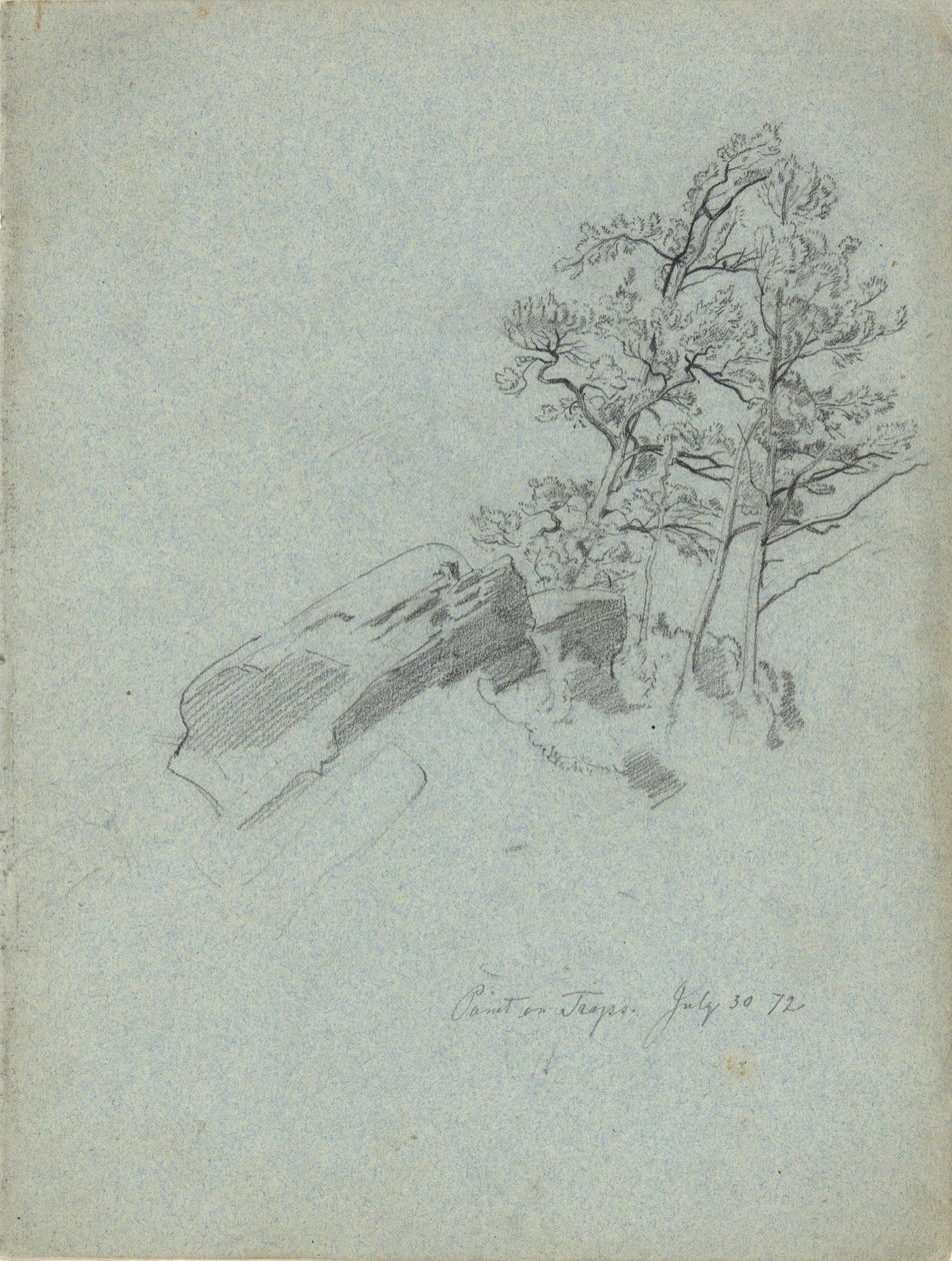 Point on Traps. July 30. 72, from a Sketchbook by Daniel Huntington