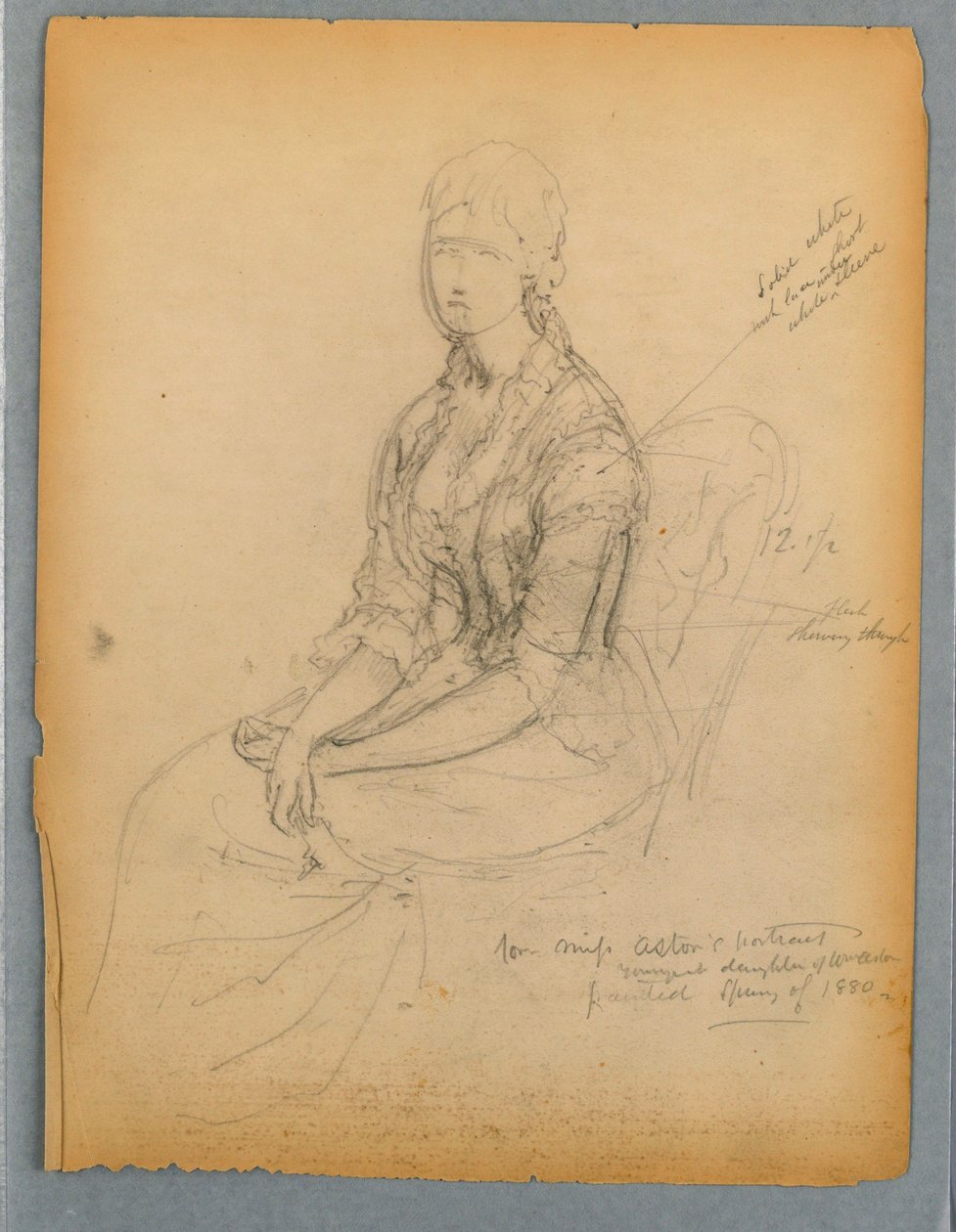 Sketch for Portrait of Miss Astor by Daniel Huntington