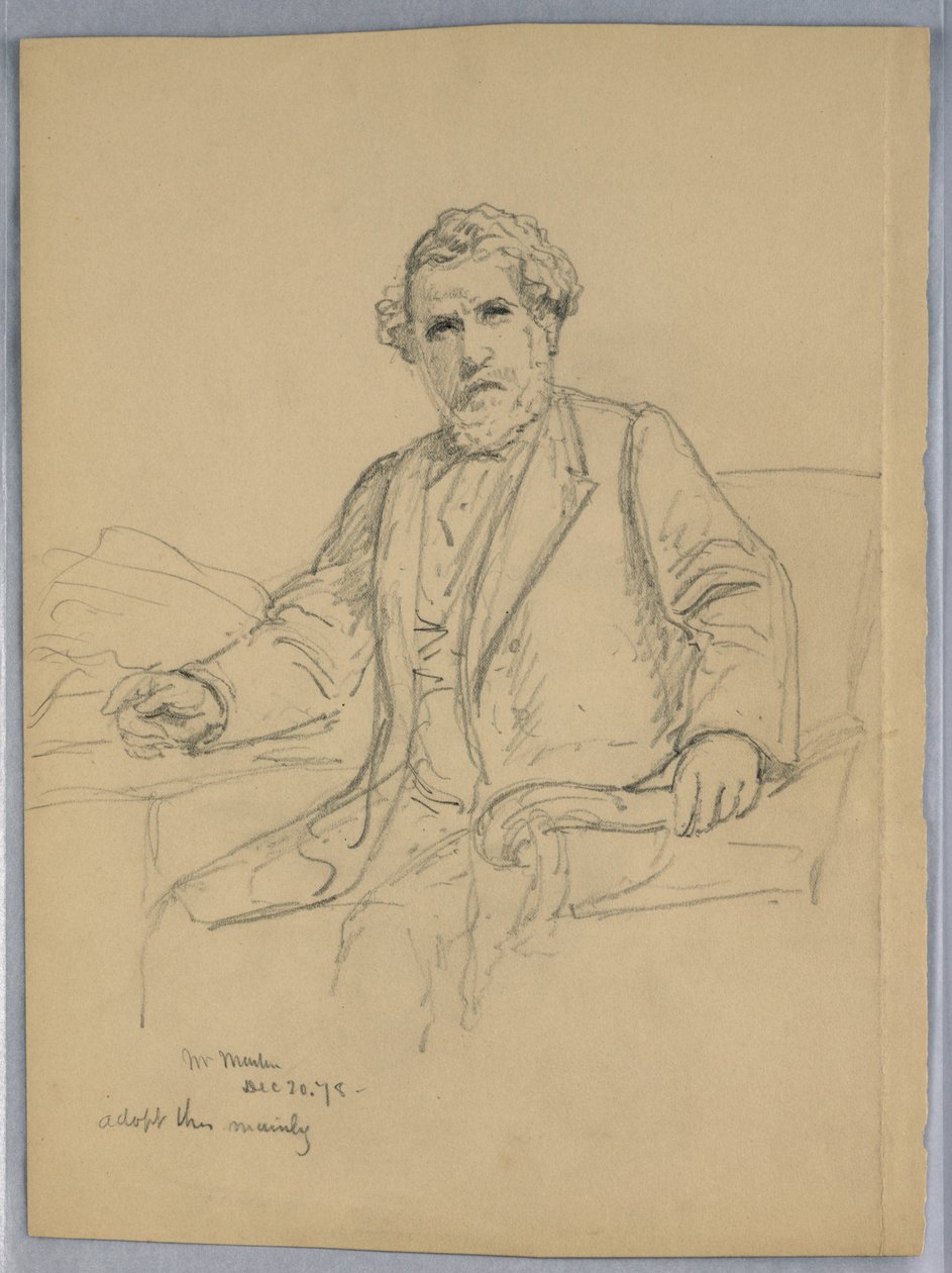 Study for Portrait of Charles J. Martin by Daniel Huntington