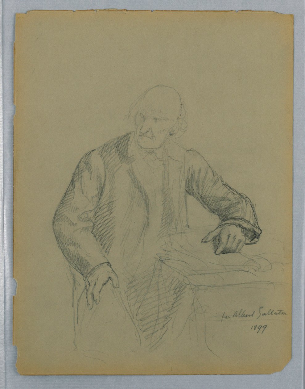 Study for a Portrait of Albert Gallatin, Seated by Daniel Huntington