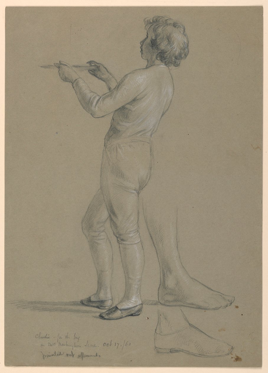 Study of Boy Holding a Salver for 