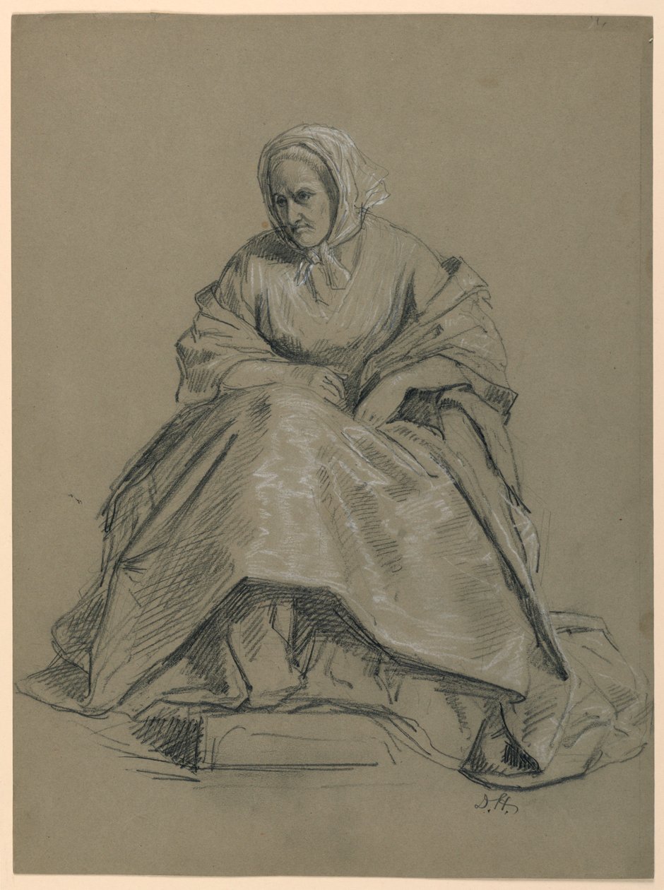 Study of a Seated Woman for "The Republican Court" (Lady Washington