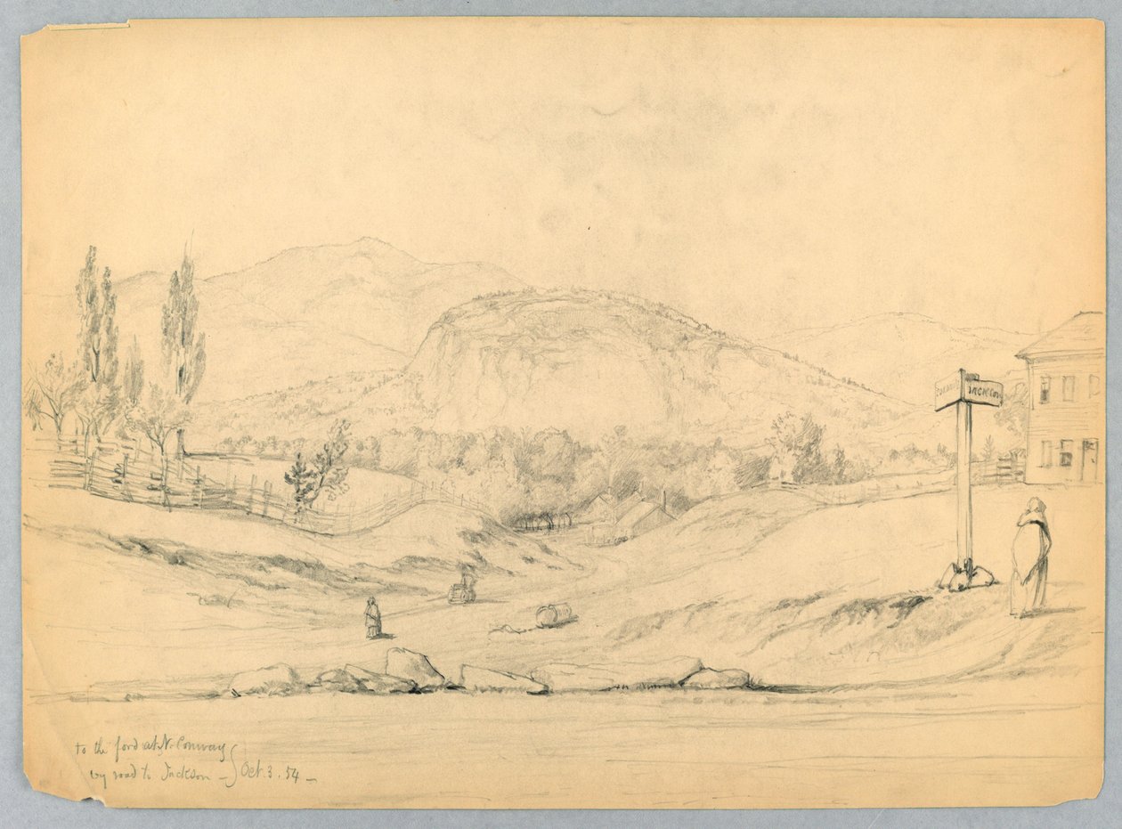 To the Ford at North Conway, By Road to Jackson, New Hampshire by Daniel Huntington