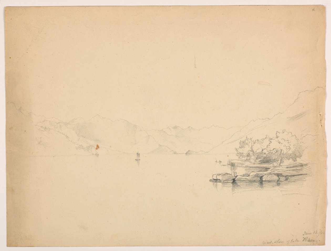 West Shore of Lake Brienz, Switzerland by Daniel Huntington