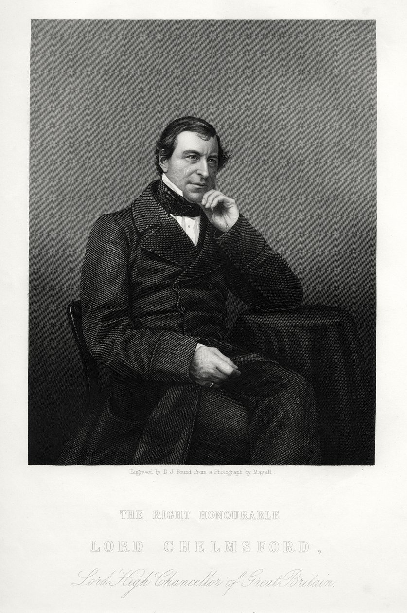 Frederic Thesiger, 1st Baron Chelmsford, English jurist and politician, c1880 by Daniel John Pound