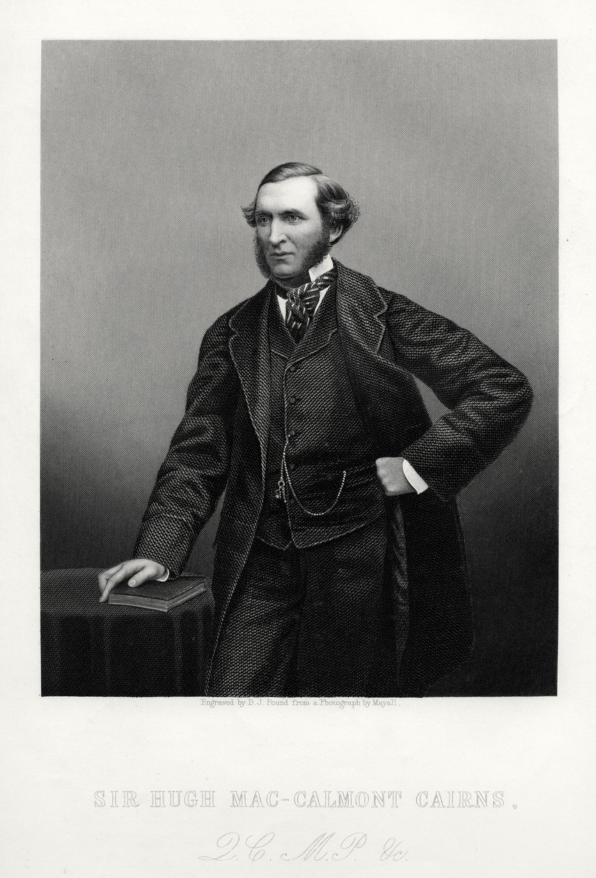 Sir Hugh Mac-Calmont Cairns, British Statesman, c1880 by Daniel John Pound