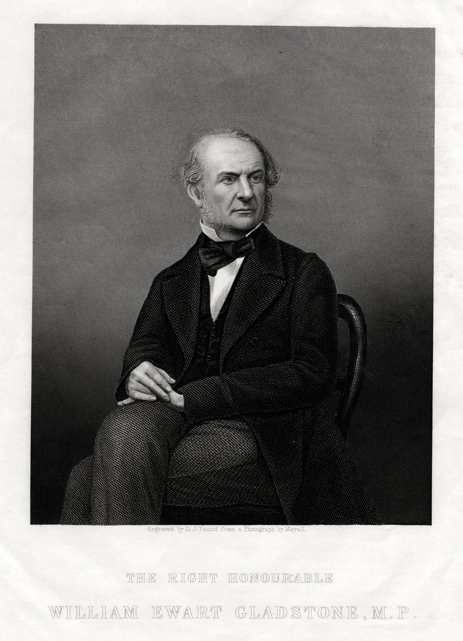 William Ewart Gladstone, British Liberal Prime Minister by Daniel John Pound