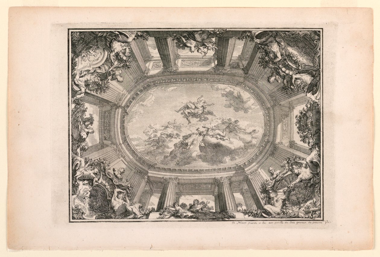Plate in New Books on Paintings for Rooms and Stairs by Daniel Marot