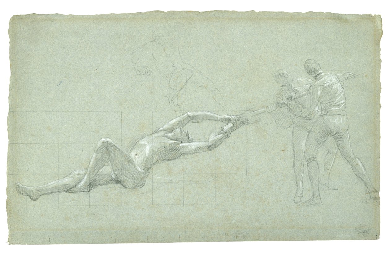 Study for The Siege of Gibraltar (Study of Rescued Figure and Two Figures Pulling on an Oar), 1785-1786 by Daniel Mytens