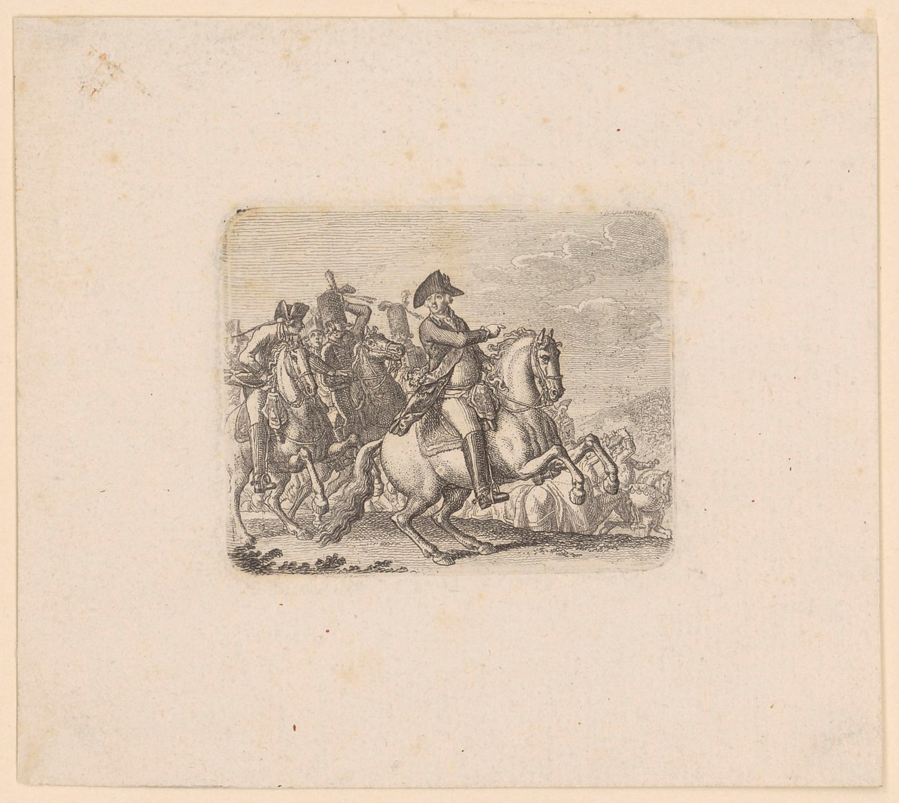 March of the Prussian Army by Daniel Nikolaus Chodowiecki