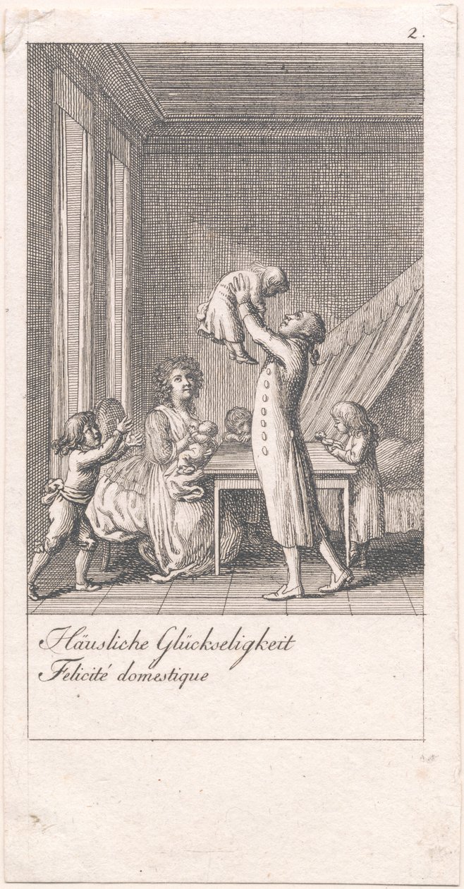 Motives for Marriage and Their Consequences. Plate 2 by Daniel Nikolaus Chodowiecki