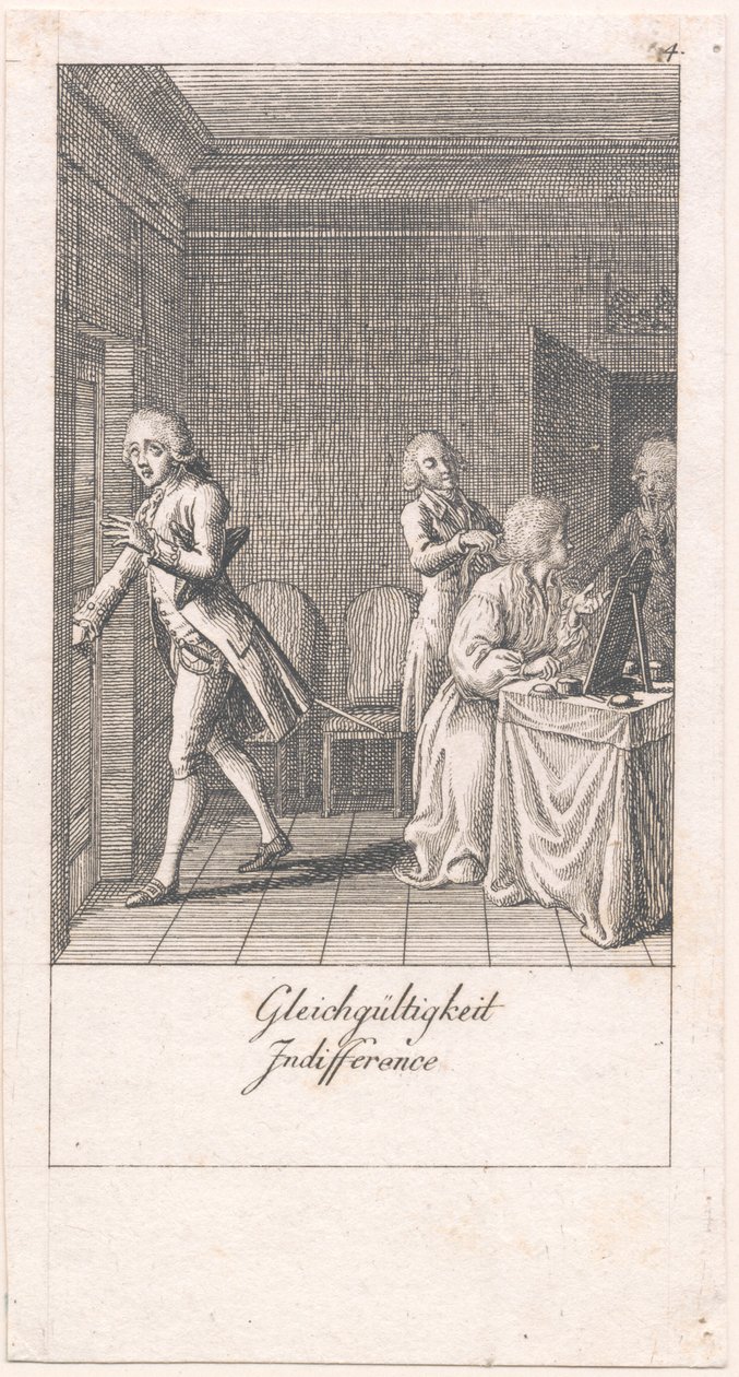 Motives for Marriage and Their Consequences. Plate 4 by Daniel Nikolaus Chodowiecki