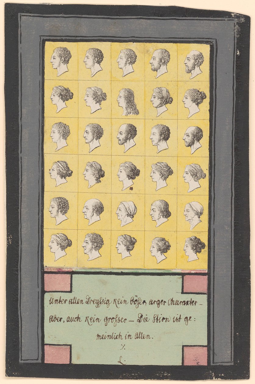 Thirty Physiognomic Heads by Daniel Nikolaus Chodowiecki