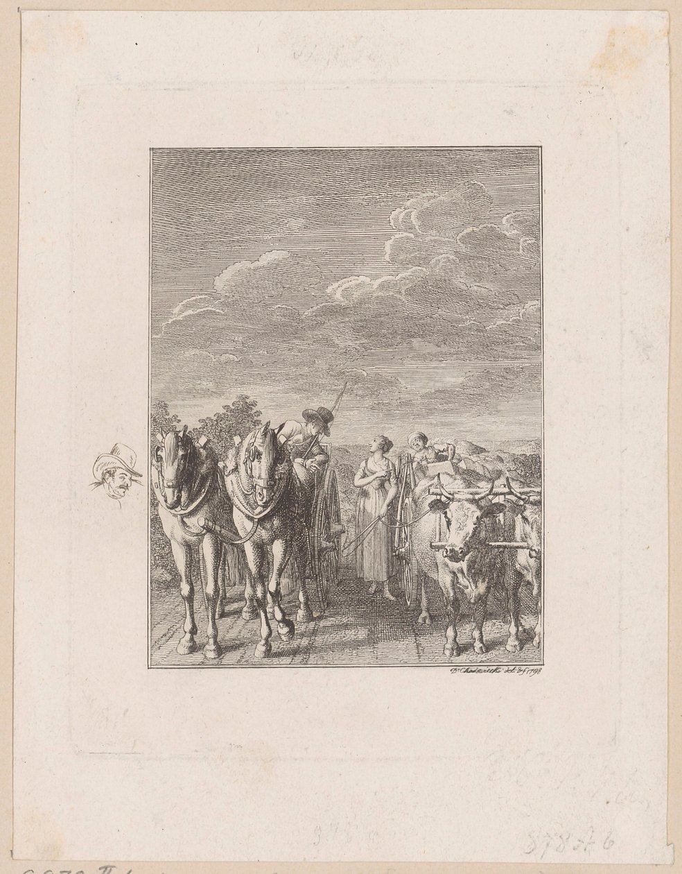 Hermann Has Caught Up with the Exiles by Daniel Nikolaus Chodowiecki