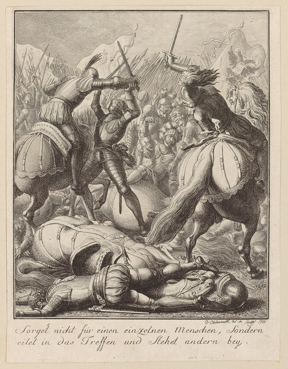 Life of Emperor Rudolf by Daniel Nikolaus Chodowiecki
