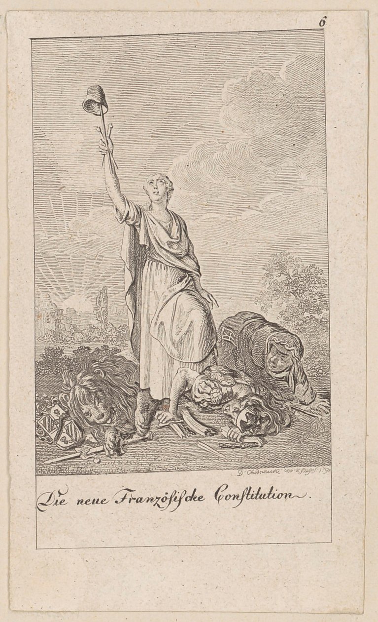 New French Constitution, Sheet 6 of the Series "Six Great Events of the Penultimate Decade" by Daniel Nikolaus Chodowiecki