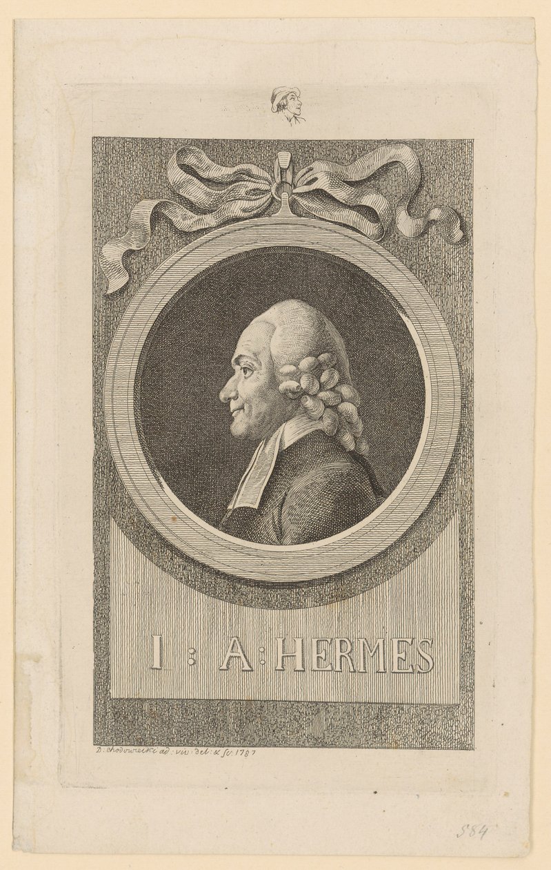 Portrait of Ioh. Aug. Hermes by Daniel Nikolaus Chodowiecki