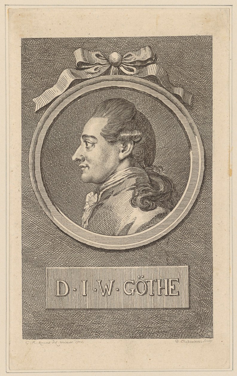 Portrait of Johann Wolfgang Goethe by Daniel Nikolaus Chodowiecki